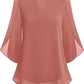 💖Limited Time Sale 49% OFF💖V-neck chiffon shirt
