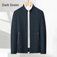 👑Essential Business Suit👑 Men's Standing Collar Zipper Casual Jacket+Credit card case