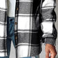 🍂Autumn Sales 49% OFF🔥Women's Plaid Button Down Fleece Lined Hooded Jackets Warm Coat