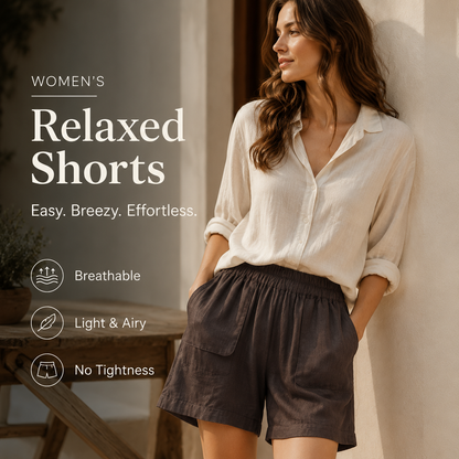 Women's Casual Loose Shorts with Pockets