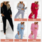 Women's three-piece baseball jacket and pants set