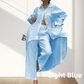 🔥Hot Sale 49% Off🔥Trendy Solid Color Two-Piece Outfit for Women with Long-Sleeve Shirt and Pants