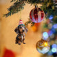 Christmas Fun Dachshund Car Hanging Ornament