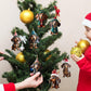 Christmas Fun Dachshund Car Hanging Ornament