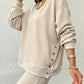 Women’s Trendy Solid Color Two-Piece Set Top & Pants