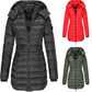 Winter women's mid-length padded jacket warm  hooded jacket【FREE SHIPPING】