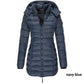 Winter women's mid-length padded jacket warm  hooded jacket【FREE SHIPPING】