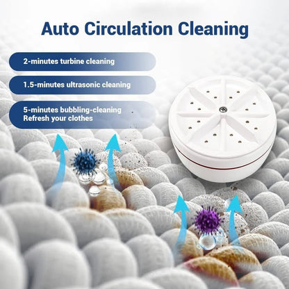 🔥Black Friday Blowout! Portable Ultrasonic Washing Machine Super Sale, Miss It & Wait Till Next Year!