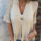 💐Spring Sale- 49% OFF!🔥Women’s Solid One Button Knitted Top