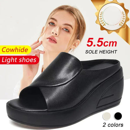⏰️Last Day For Free Shipping✨ Elevation 5.5 cm Inclined Heel Sandals – Comfortable Lift, Stylish Design & Perfect for Daily Wear 🌸
