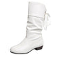 ⏳Women's Lace-Up Chunky Heel Mid-Calf Boots