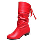 ⏳Women's Lace-Up Chunky Heel Mid-Calf Boots