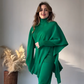 Women's High Stretch Knit Solid Color 3-Piece Set