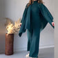 Women's High Stretch Knit Solid Color 3-Piece Set