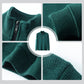 Men's thickened waffle knit half zip warm jumper