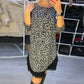 🎅Sales - 49% OFF🎄Women’s Lace Trim Leopard Print Dress