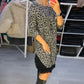 🎅Sales - 49% OFF🎄Women’s Lace Trim Leopard Print Dress