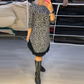 🎅Sales - 49% OFF🎄Women’s Lace Trim Leopard Print Dress