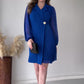 🎅Christmas Sale - 52% OFF⏳Lapel solid colourSuperior feeling Temperament pleated design dress👗