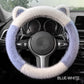 📢📢50 % OFF !!⏰⏰ Universal Non-slip Soft Cute Cat Ears Plush Steering Wheel Cover🐼😽