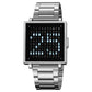 ⌚Men's Waterproof Square Electronic Watch with Steel Band
