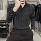 🎅Xmas Sales - 49% OFF🎄Men's Slim-Fit Striped Long-Sleeve Shirt