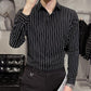 🎅Xmas Sales - 49% OFF🎄Men's Slim-Fit Striped Long-Sleeve Shirt