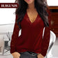 🔥V-Neck Long Sleeve Top with Lace Details