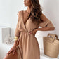 💖61% OFF👗V-Neck Side Slit Elegant Dress - Flatter Your Curves