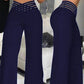 Women's Casual High-Waisted Wide-Leg Pants