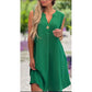 🌸Spring Specials🌸 Solid Color Sleeveless V-Neck Dress with Button Decoration