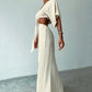 Women's Sexy Cut Out Tie Knot Maxi Dress