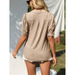 🌴Summer Specials🌴Women's V-Neck Casual Puff Short Sleeve Top Elegant T-Shirt