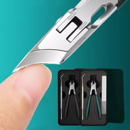 🔥Limited SALE 62% OFF🎁 Anti-Splash 25° Slant Edge Nail Clipper 3-Piece Set