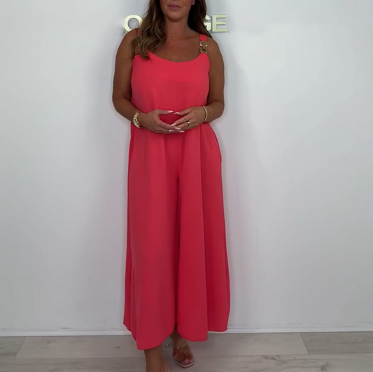 🎉Summer Hot Sale 50% OFF💐Women’s Casual Loose Fit Wide-Leg Jumpsuit