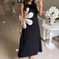 Women's Sleeveless Floral Drawstring Dress🌸
