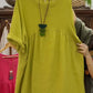 ⏰Last Day Sale 49% Off💃Women's Casual Loose Round Neck Solid Color Dress with 3/4 Sleeves & Pockets