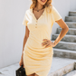 🔥Effortless Elegance💃Women’s Casual Wrap Ruched Mini Dress