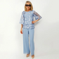 Women's Elegant Tiered Tops ＆ Wide-Leg Pants Set