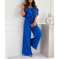 🌺New Arrival🍑Women’s Off Shoulder Ruffle Jumpsuit
