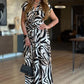 🌸Summer Hot Sale 49%OFF🌸Women's Elegant V-Neck Printed Long Dress