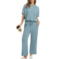 🌿 Soft casual two-piece set|loose cut + draped fabric soft and glutinous without sagging shoulders