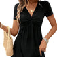 🎀Women's V-neck Front Knotted Sleeveless Dress🎗️