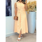 Elegant Sleeveless Shirt Dress