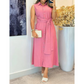 Elegant Sleeveless Shirt Dress