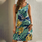 Women’s Elegant Printed Sleeveless Short Dress