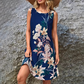 Women’s Elegant Printed Sleeveless Short Dress