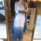 Women’s Long Shirt & Wide Leg Pants 2-Piece Set