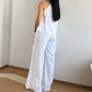 Casual Halter Top & Wide Leg Pants 2-Piece Set for Women
