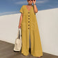 🧚 Women's V-Neck Loose Jumpsuit – Casual Comfort, All-Day Wear